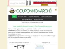 Tablet Screenshot of couponmonarch.com